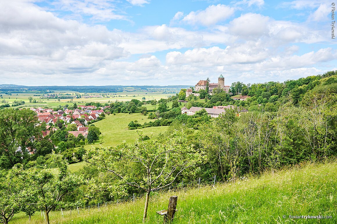 Blick auf die Burg (Colmberg, Romantisches Franken)