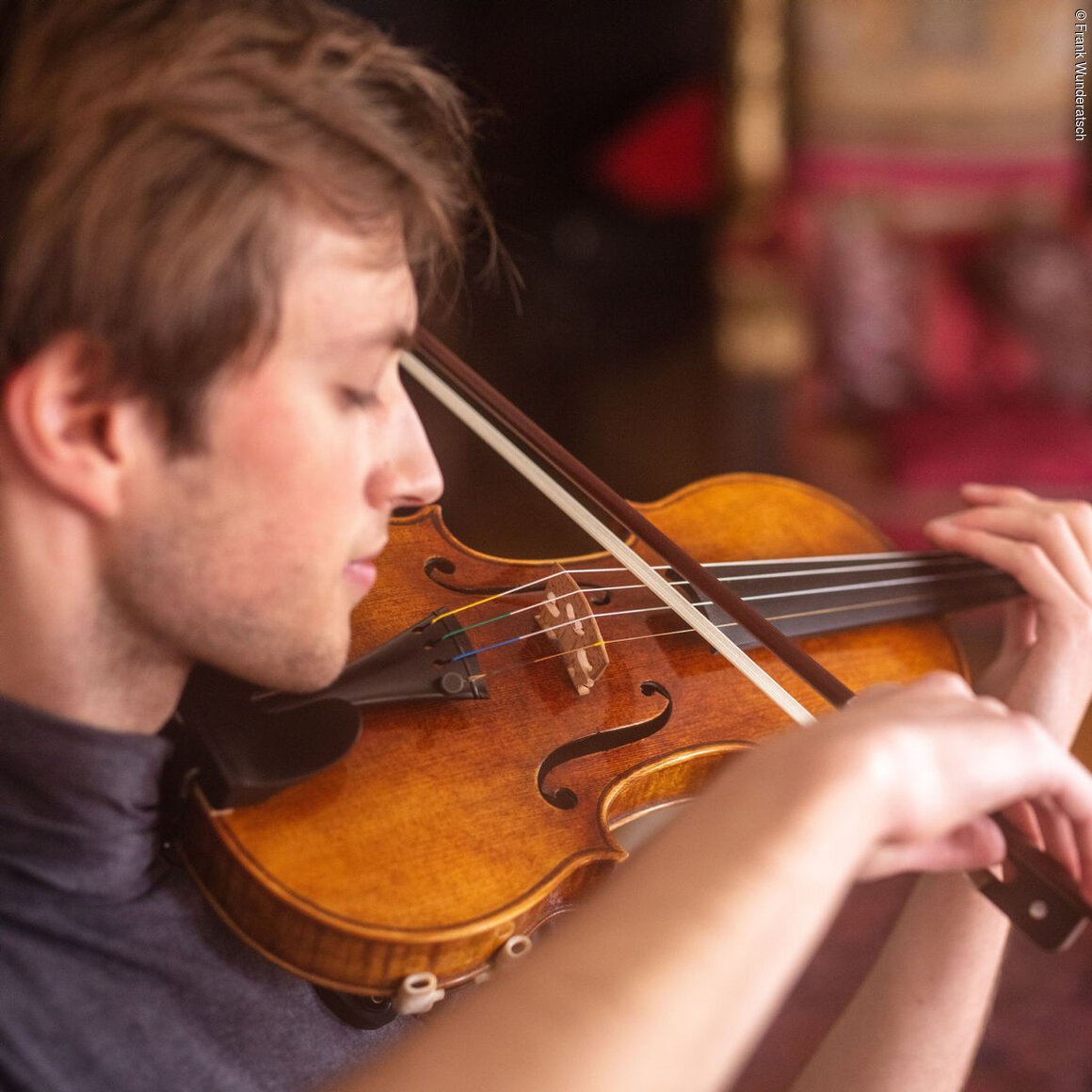 Violinspiel Nahaufnahme