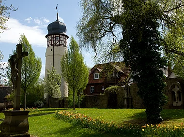 Stadtpark mit Bürgerturm (Mellrichstadt, Rhön)