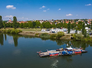 Die Mainfähre bei Dettelbach (Dettelbach/Fränkisches Weinland)