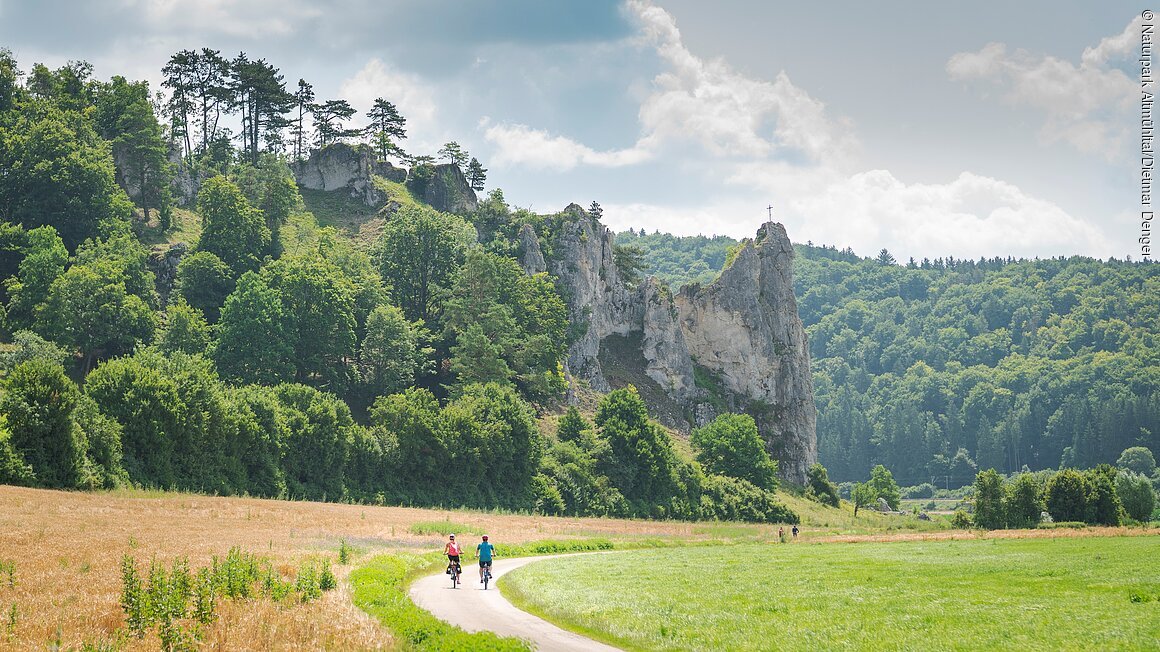 Auf dem GeoRadweg Altmühltal